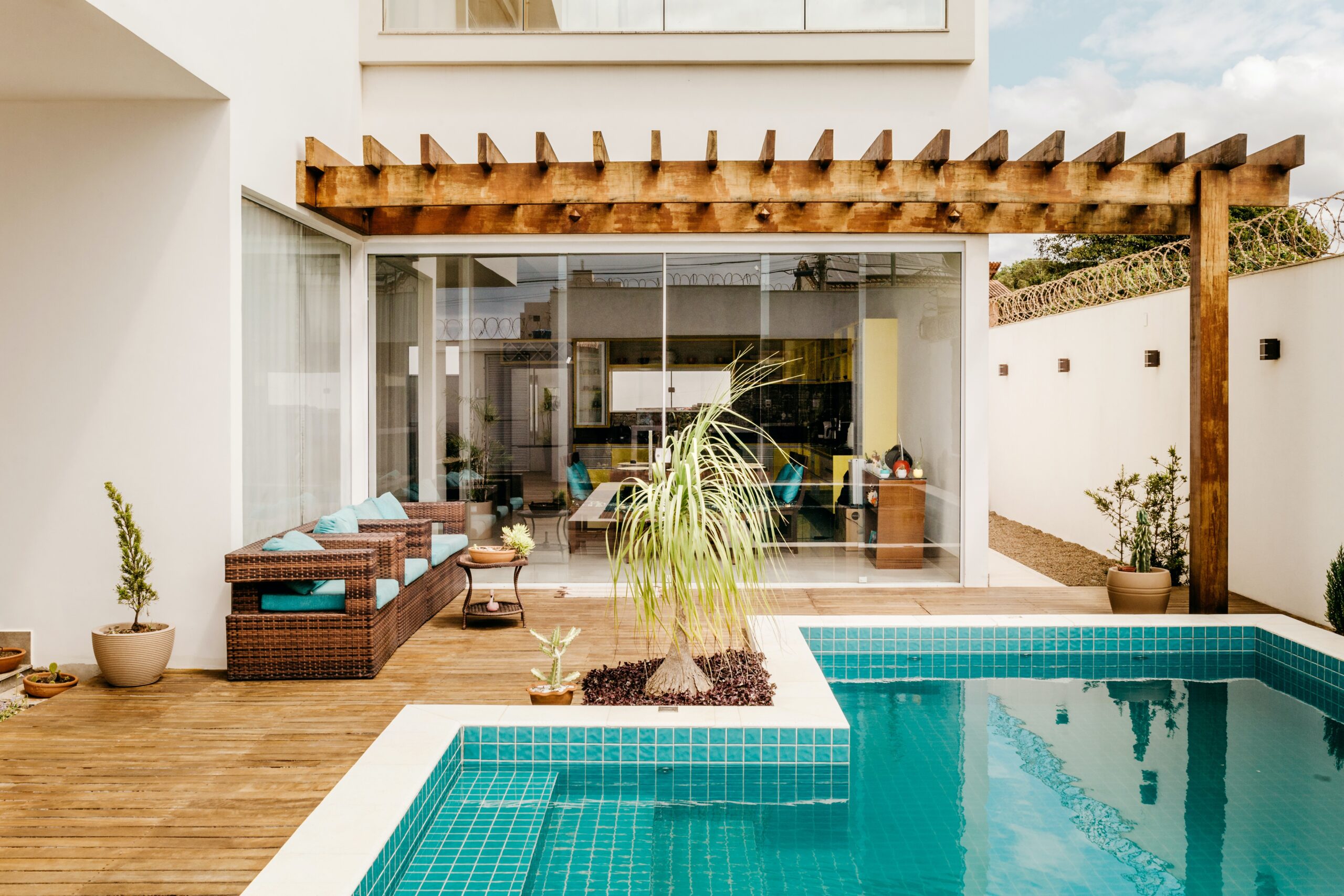 How can you improve your pool area to match your home