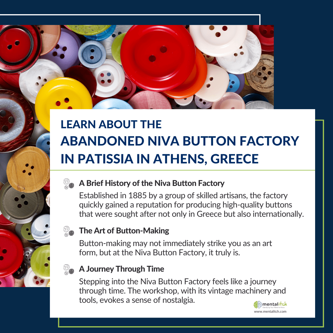Learn About the Abandoned Niva Button Factory in Patissia in Athens, Greece