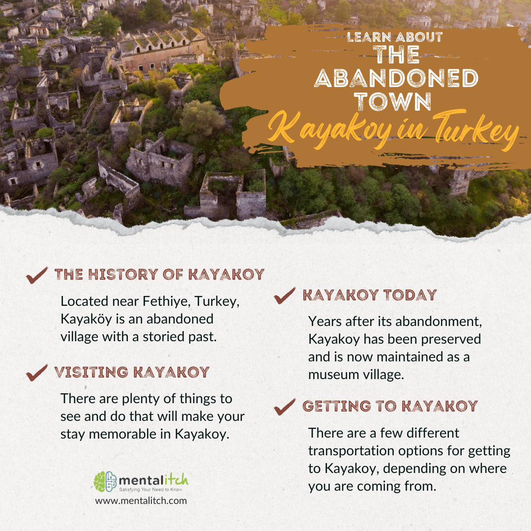 Learn About the Abandoned Town Kayakoy in Turkey