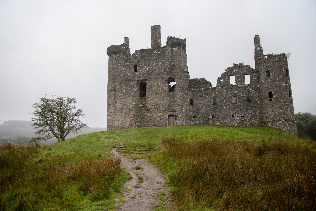 path leading to Kilchurn Castle