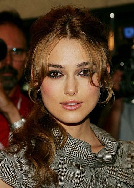 Knightley attending the premiere of Pride & Prejudice at the 2005 Toronto International Film Festival; the role earned Knightley her first Academy Award nomination