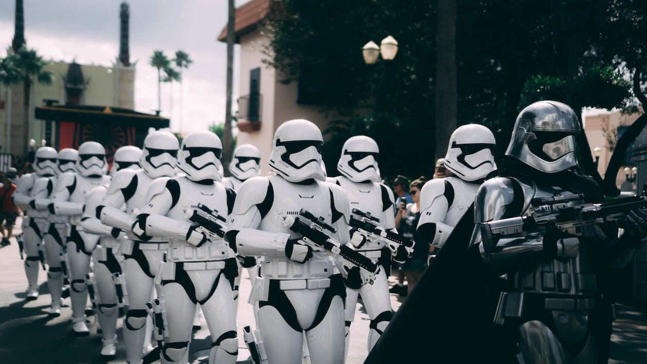 photo of people in stormtrooper costumes
