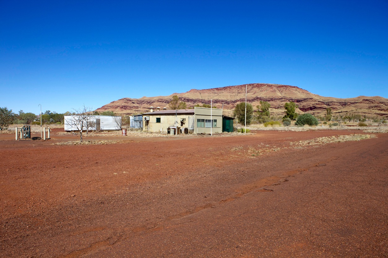 Abandoned town of Wittenoom in outback Western Australia