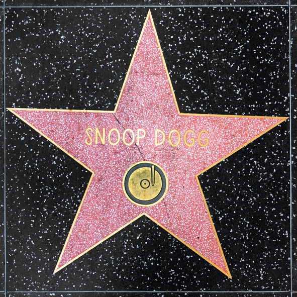 Snoop Dogg’s star on the Hollywood Walk of Fame