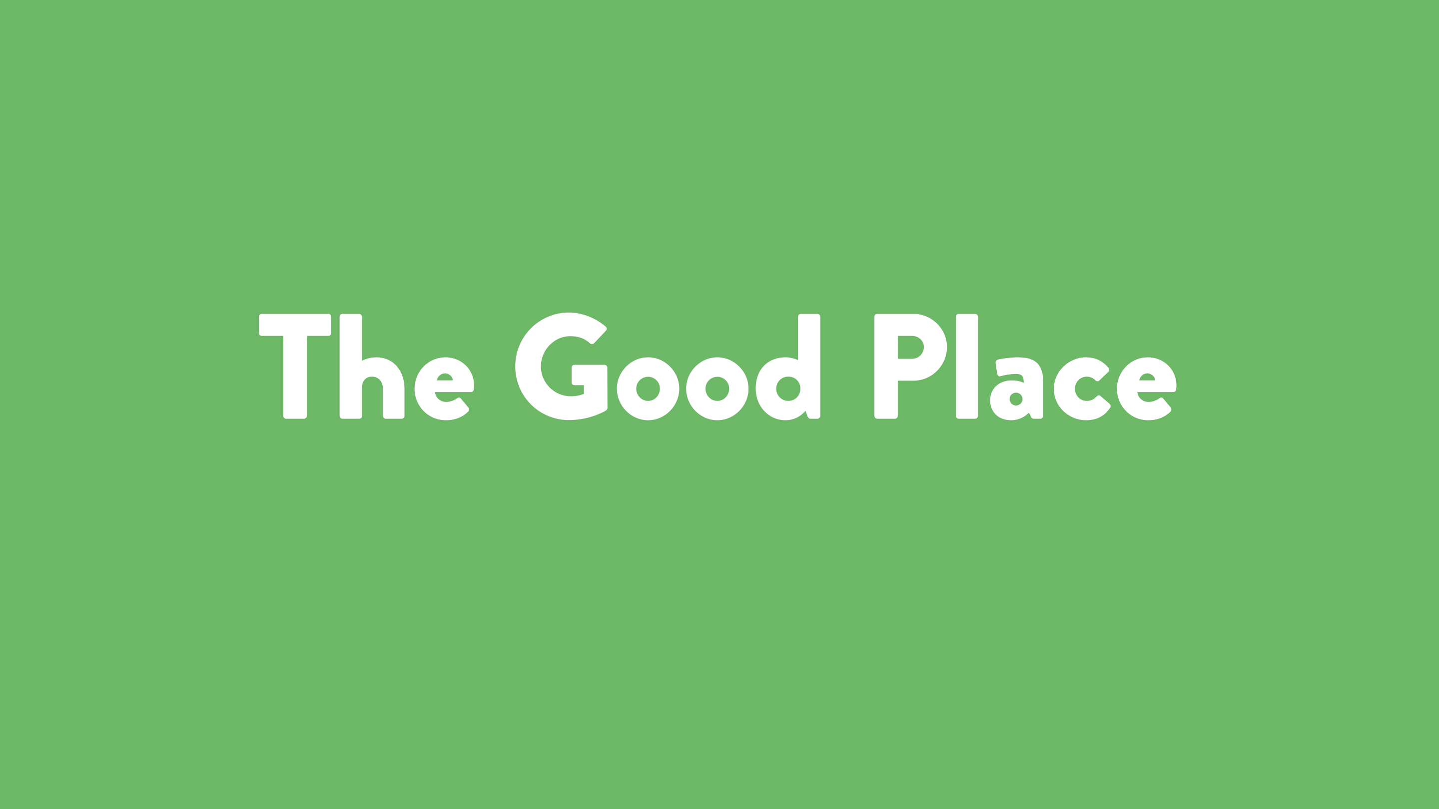 The Good Place Title Card