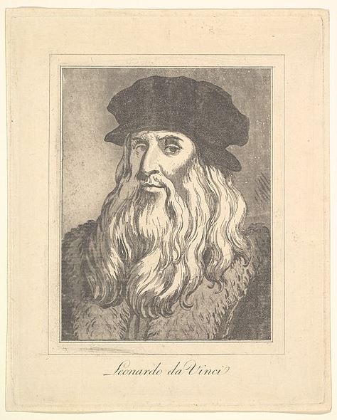 a portrait of Leonardo da Vinci