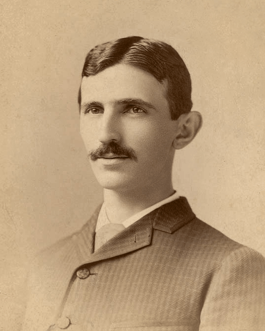 a portrait of Nikola Tesla