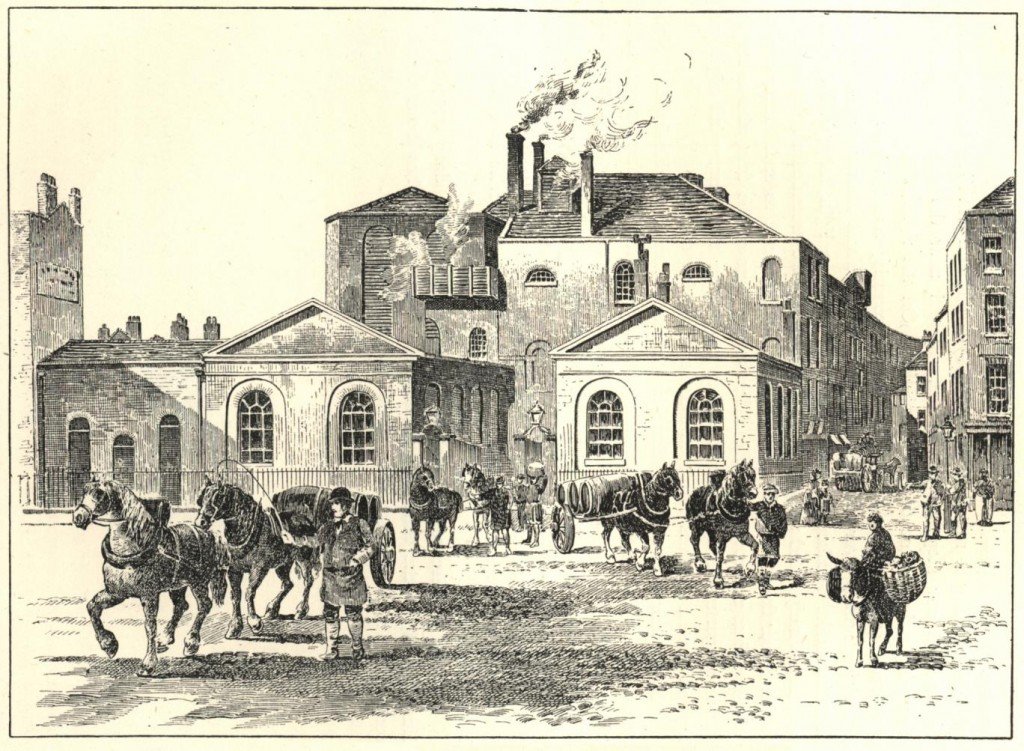 an illustration of the Horse Shoe Brewery