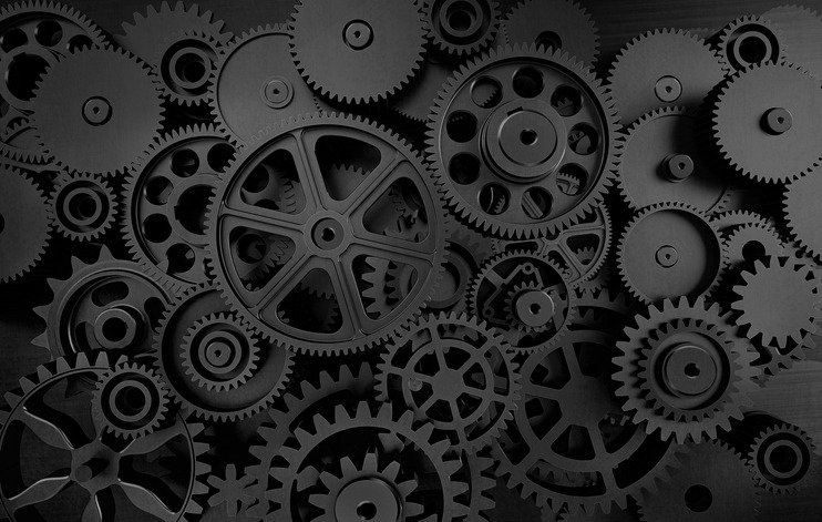 gears with a dark color