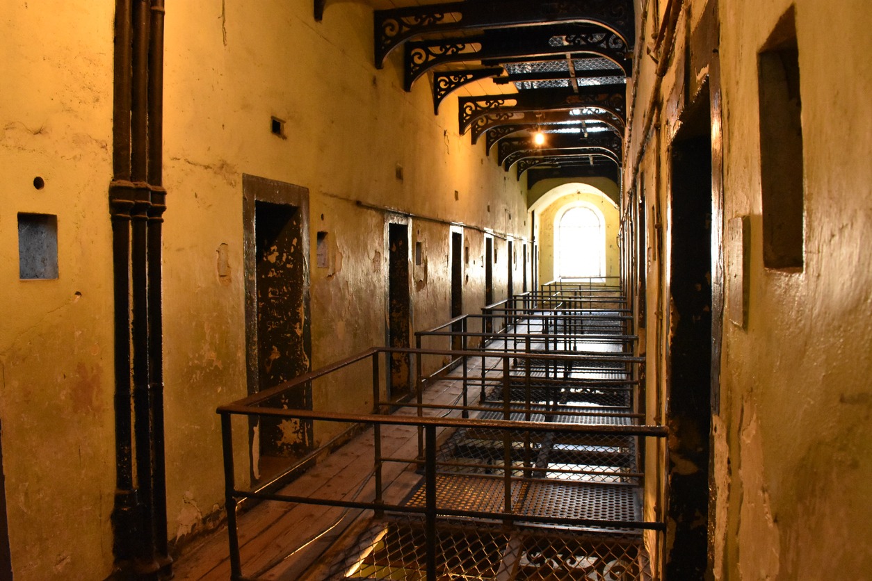 inside Kilmainham Gaol in Ireland