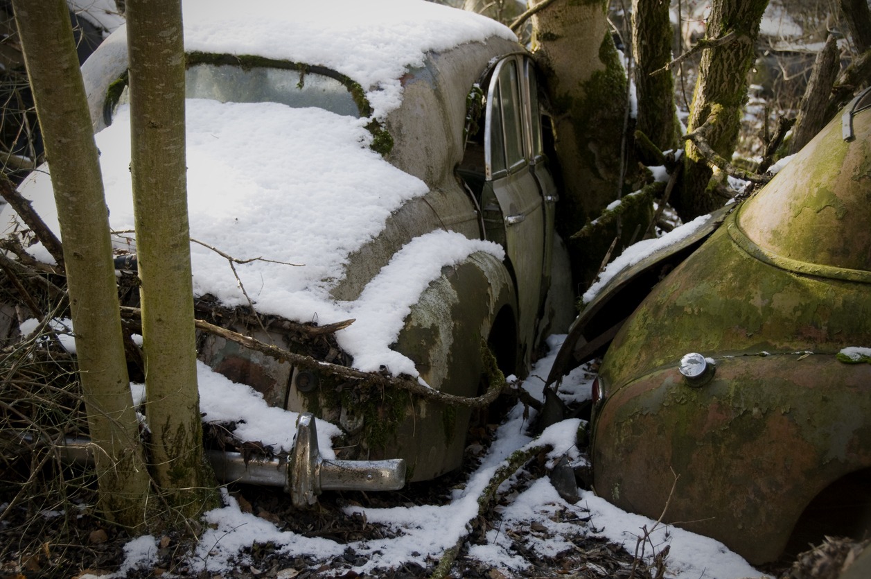 old cars abandoned in Switzerland