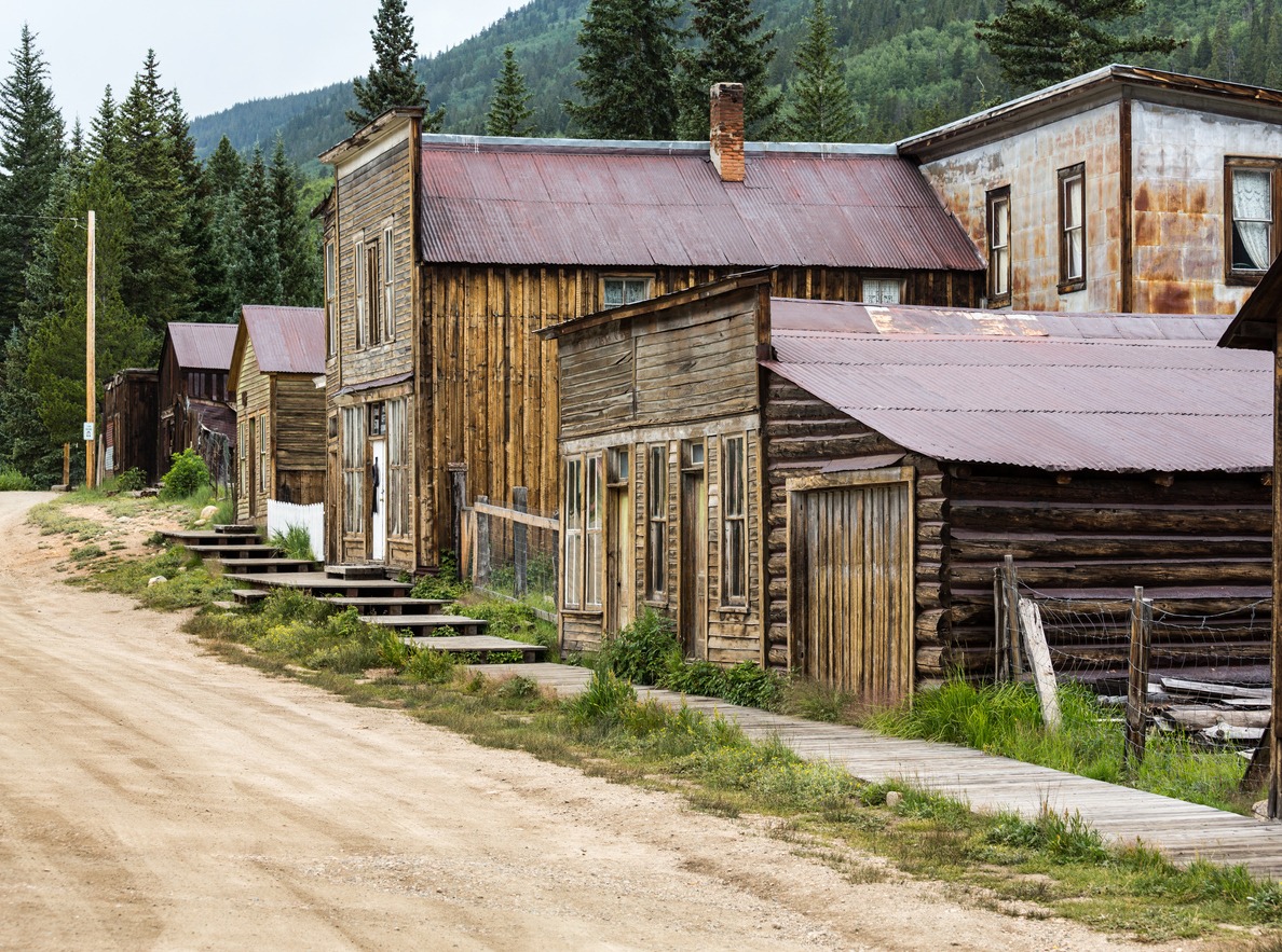 street in the ghost town of St. Elmo in Colorado