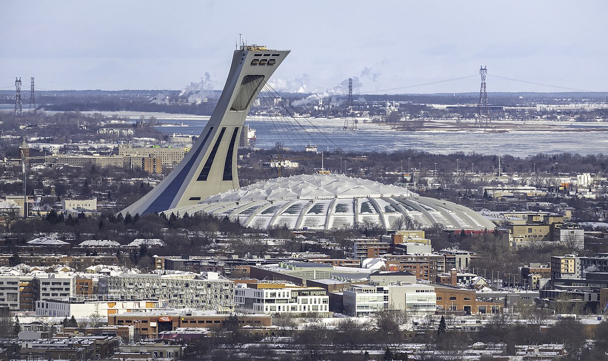 the Montreal Olympic Stadium in Canada