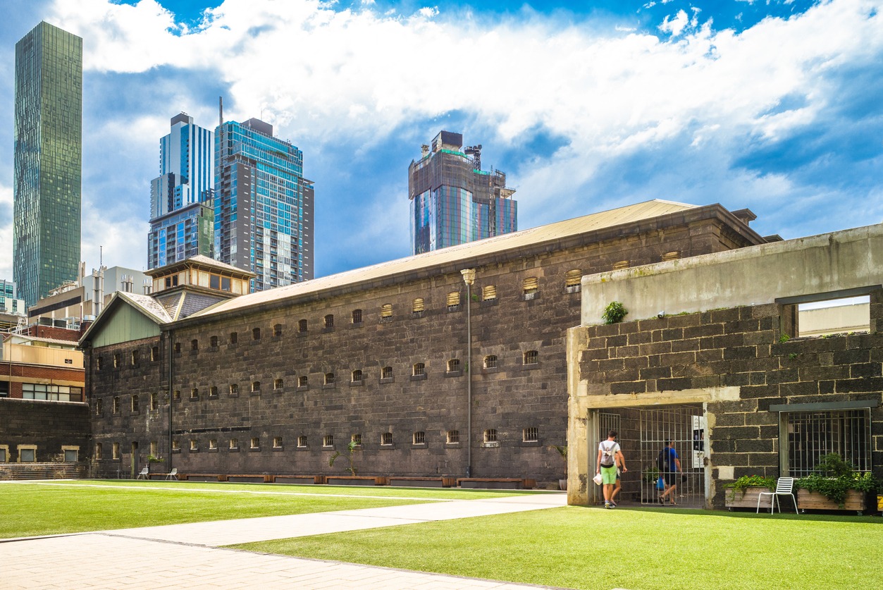 the Old Melbourne Gaol in Australia