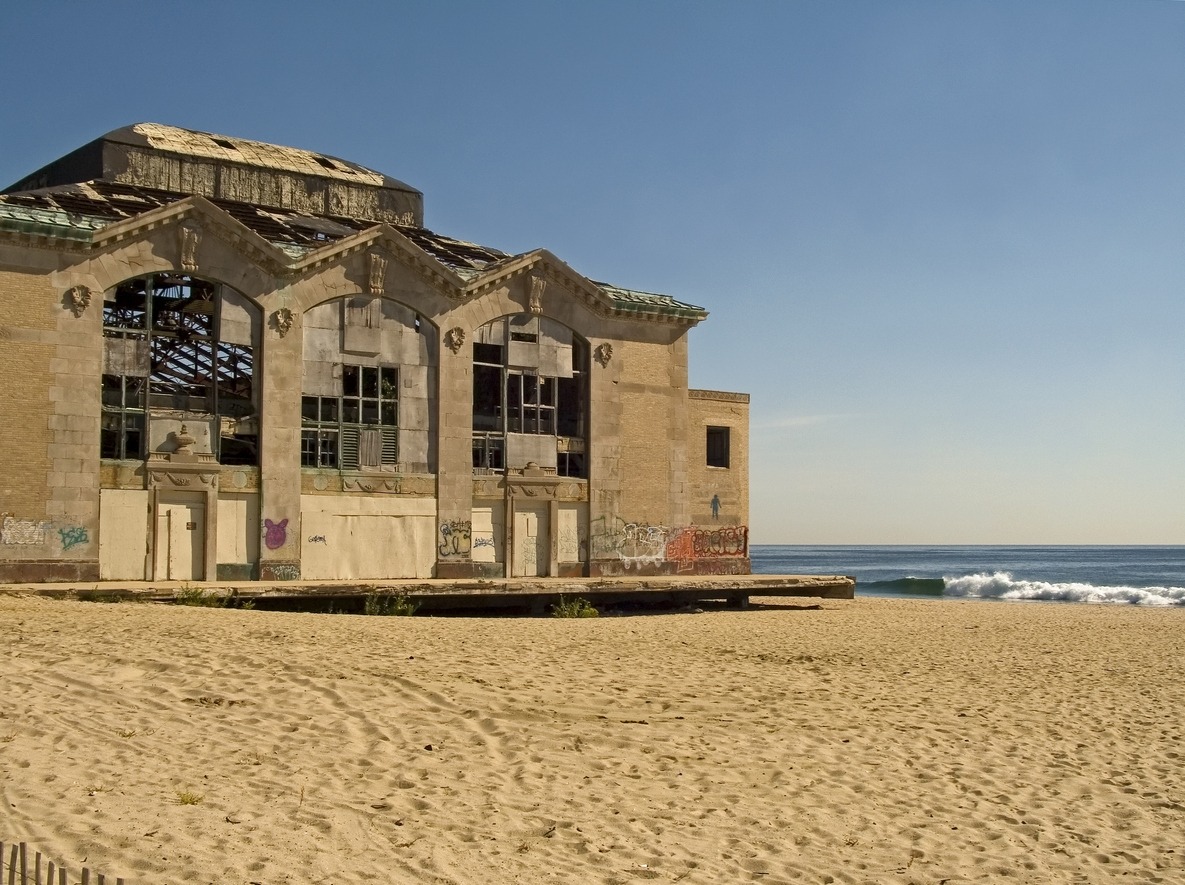 the abandoned Asbury Park Casino in New Jersey