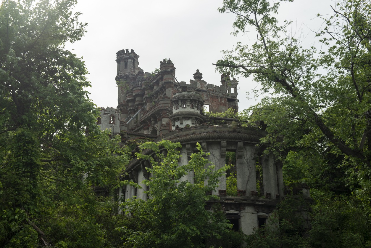 the abandoned Bannerman Castle in New York