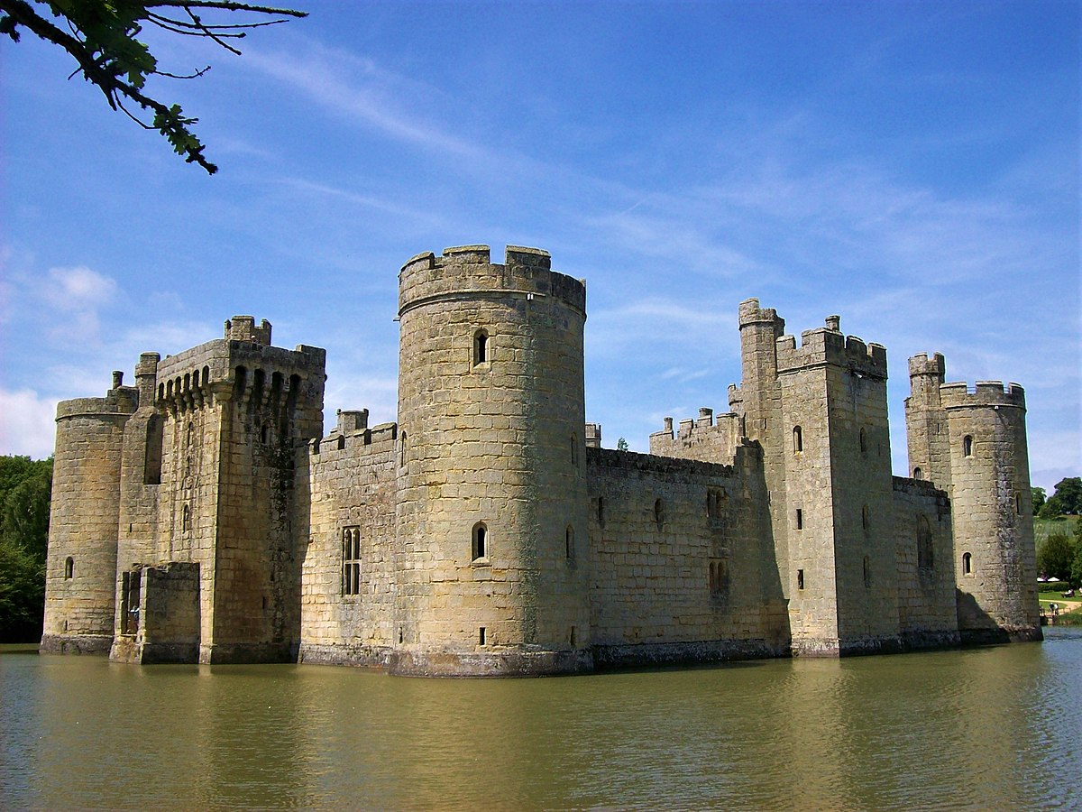 the abandoned Bodiam Castle in England