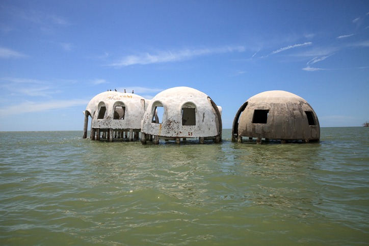 the abandoned Dome Houses of Cape Romano in Florida