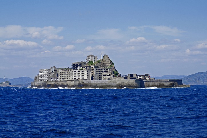 the abandoned Hashima Island in Japan