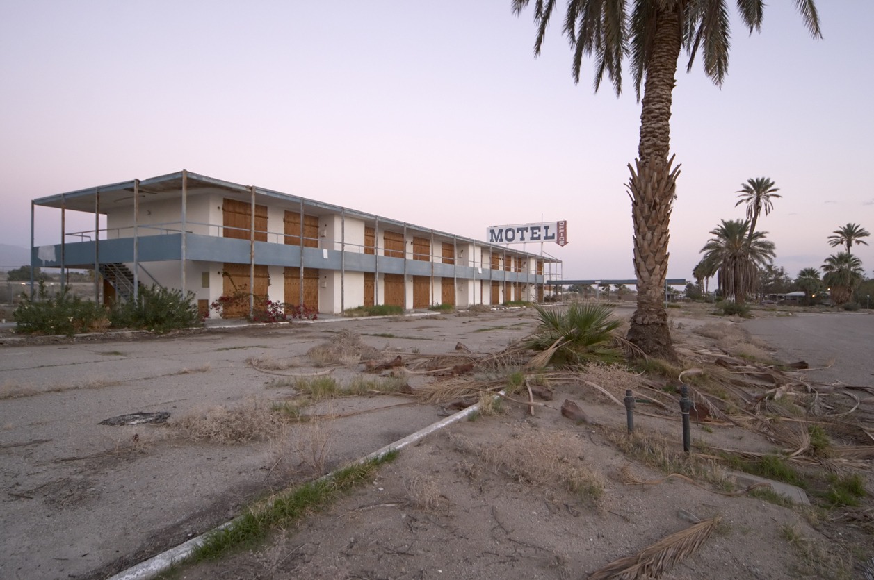 the abandoned Palms Motel in California