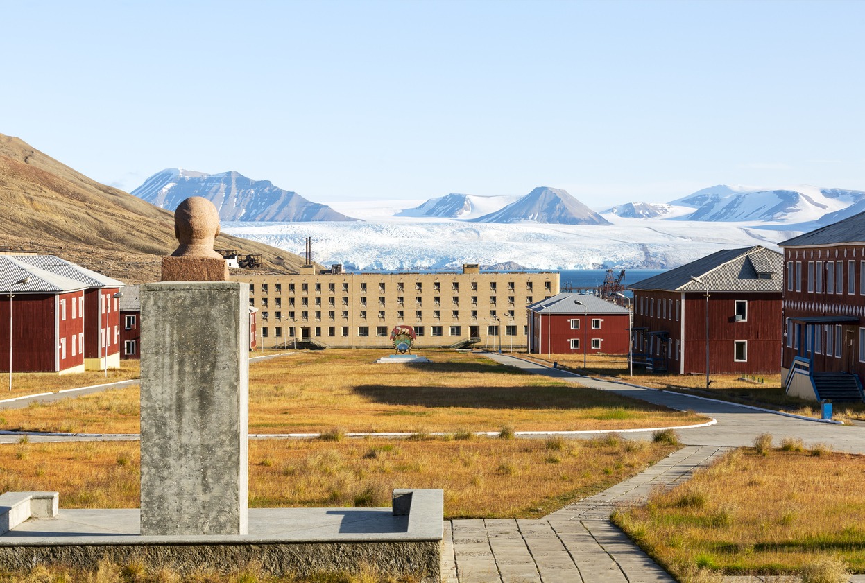 the abandoned Pyramiden in Norway