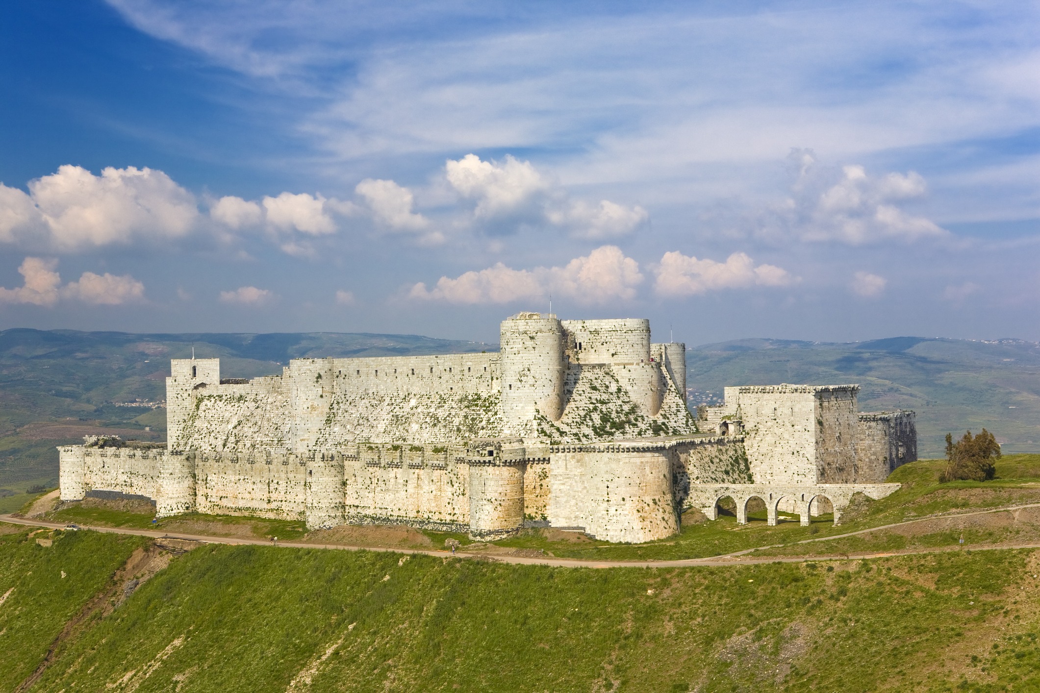 the beautiful Crac des Chevaliers in Syria