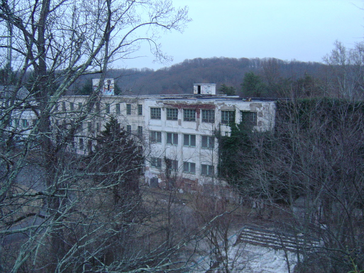 view of the abandoned Henryton State Hospital in Maryland