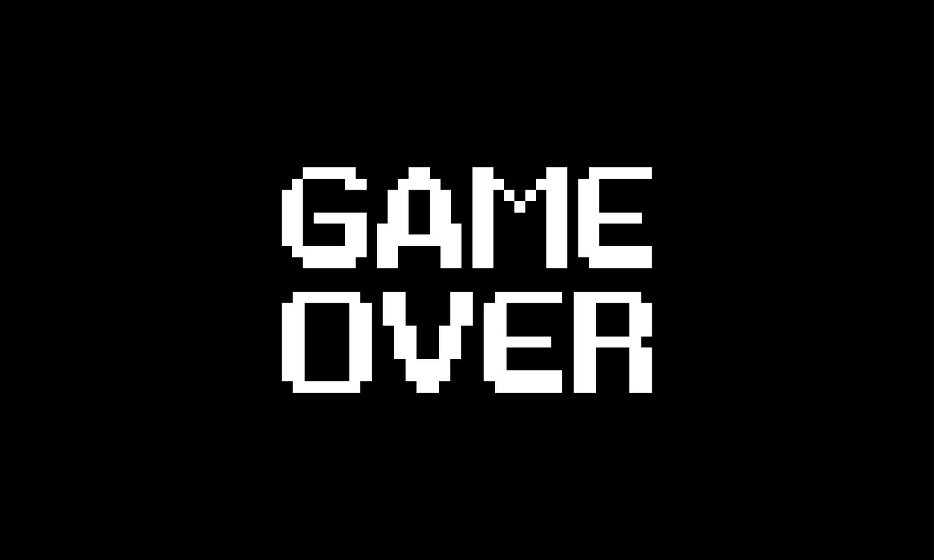 8-bit Pixel Game Over