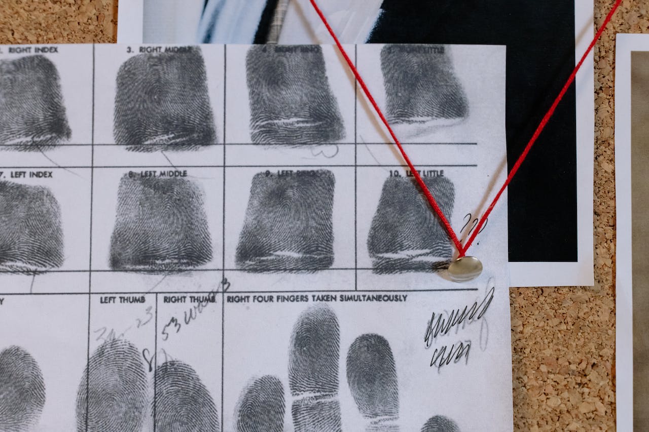Fingerprints on a paper