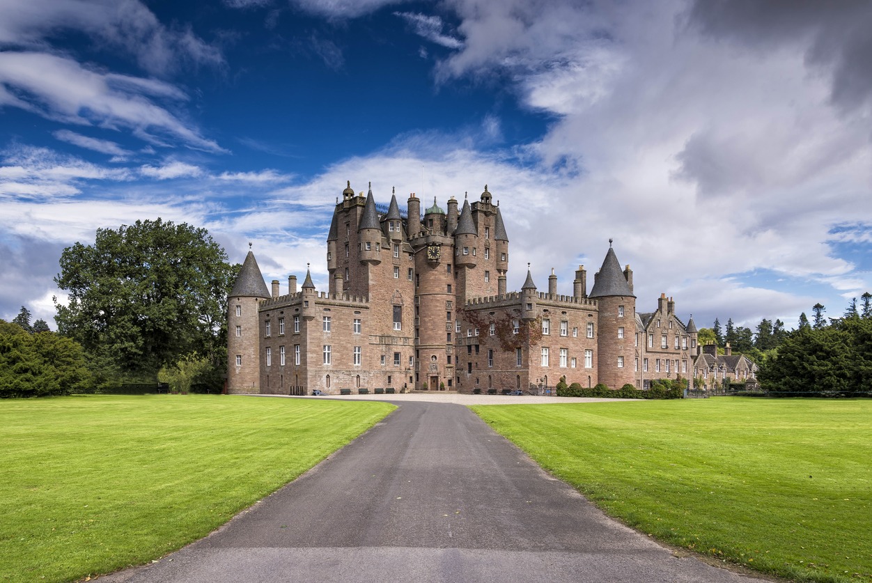 Glamis Castle in Scotland, United Kingdom