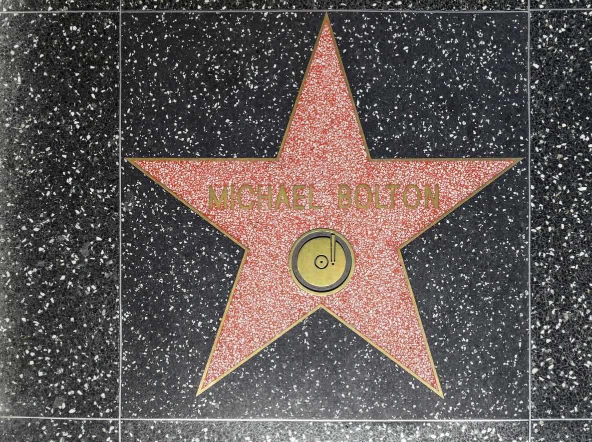 Michael Bolton’s star on walk of fame