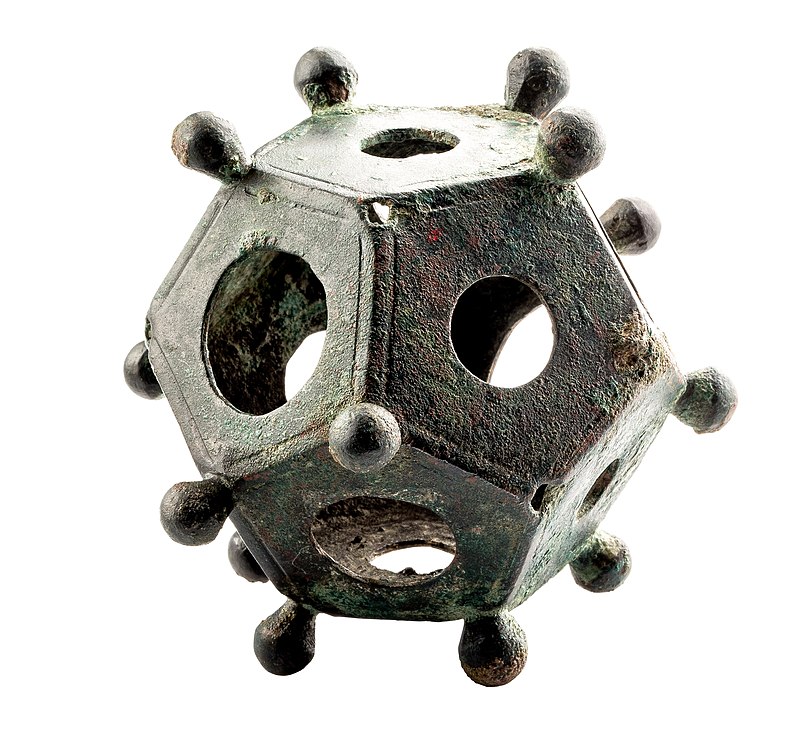 Roman dodecahedron made of bronze