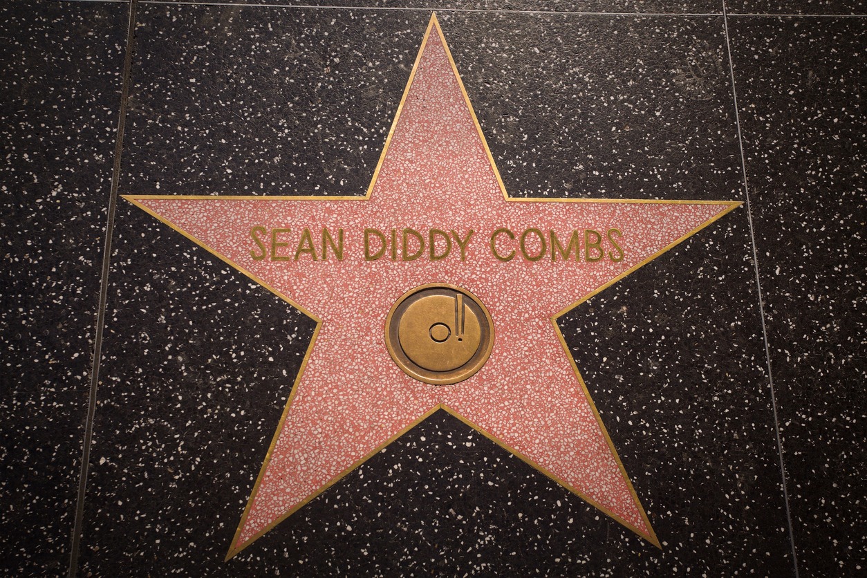 Sean Diddy Combs' star on the Hollywood Walk of Fame