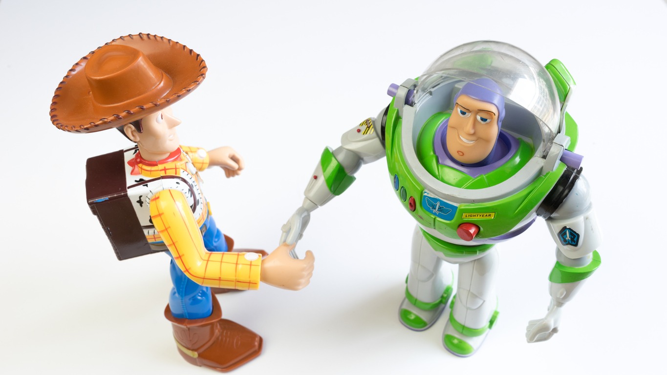 Sheriff Woody and Buzz Lightyear from Toy Story