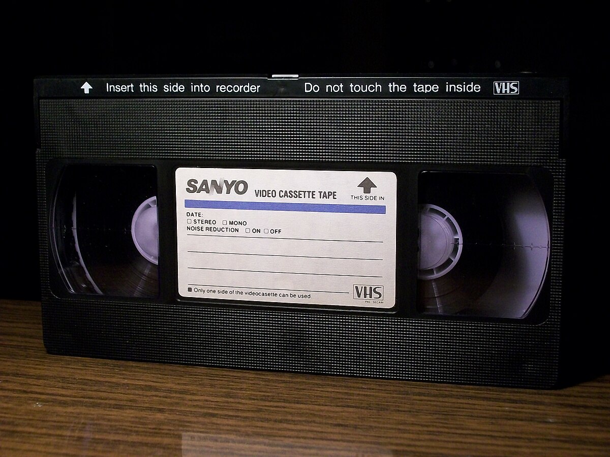 a VHS tape