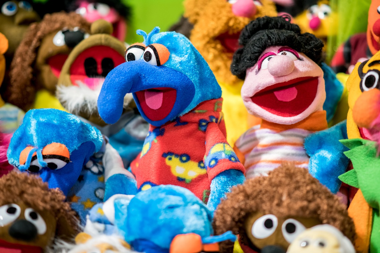 colorful puppets from the Sesame Street series