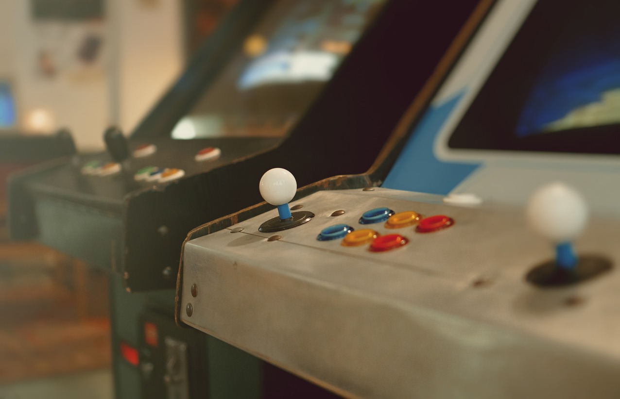 old video game arcade machines