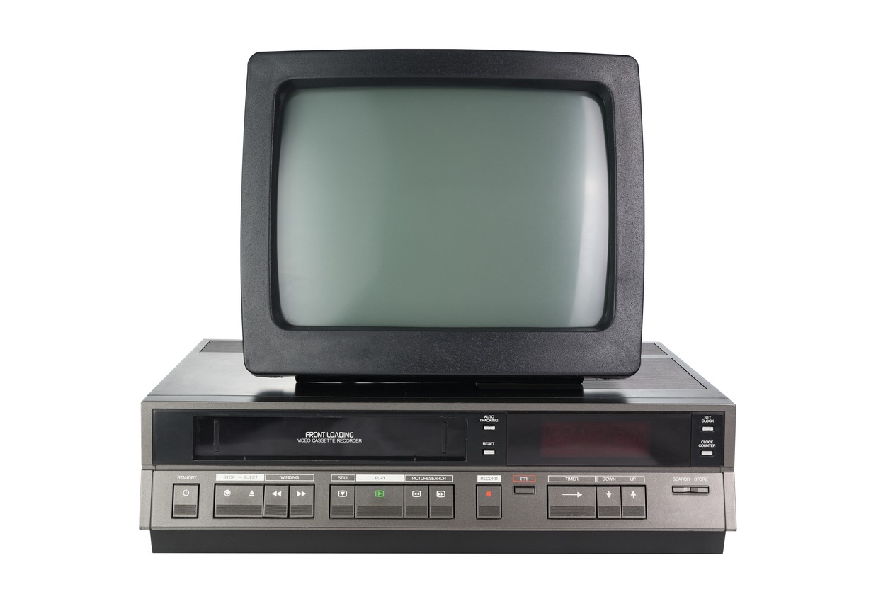 television on a VCR