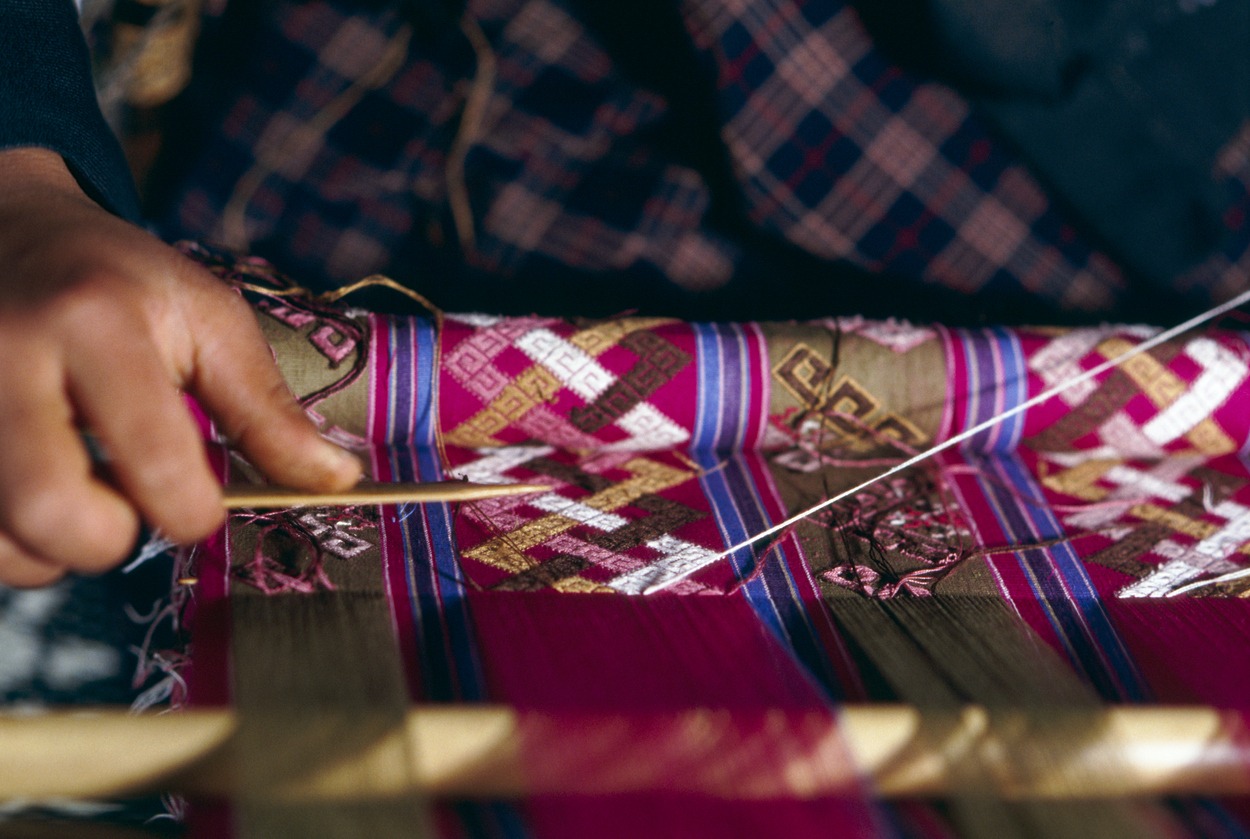 traditional weaving in Bhutan