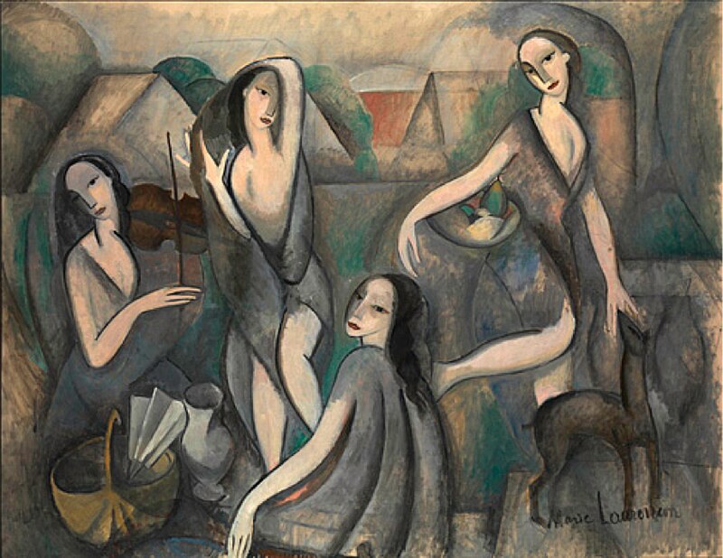 “Les jeunes filles” (1911) by Marie Laurencin