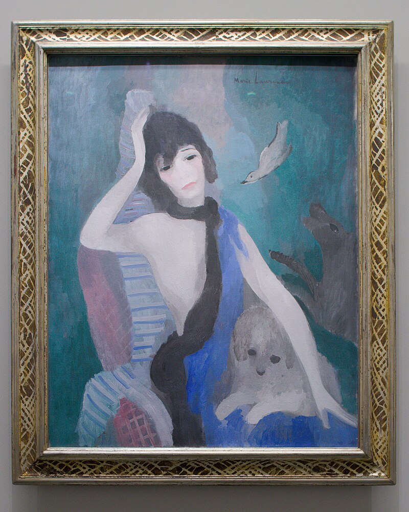 “Portrait de Mademoiselle Chanel” (1923) by Marie Laurencin