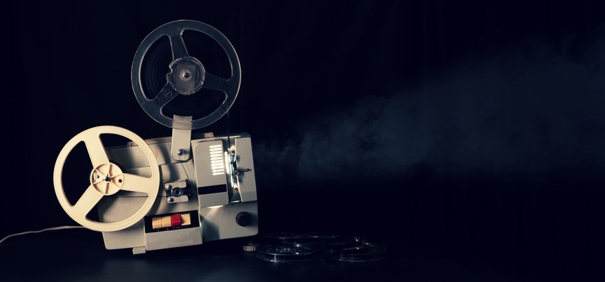 a movie film projector
