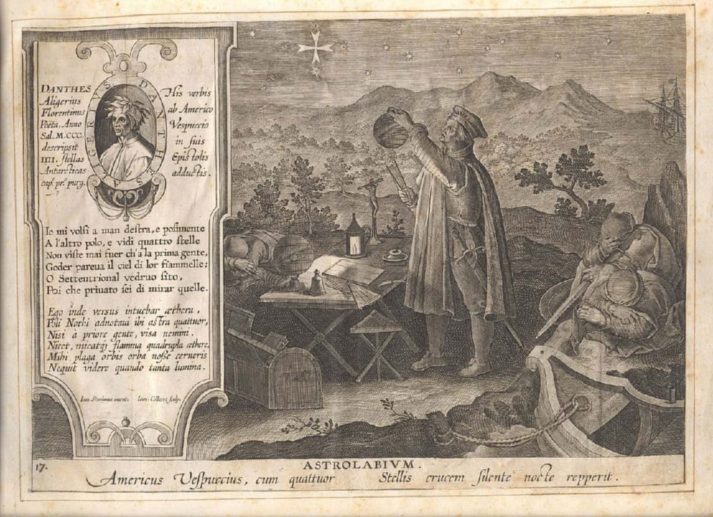 Amerigo Vespucci observing the Southern Cross