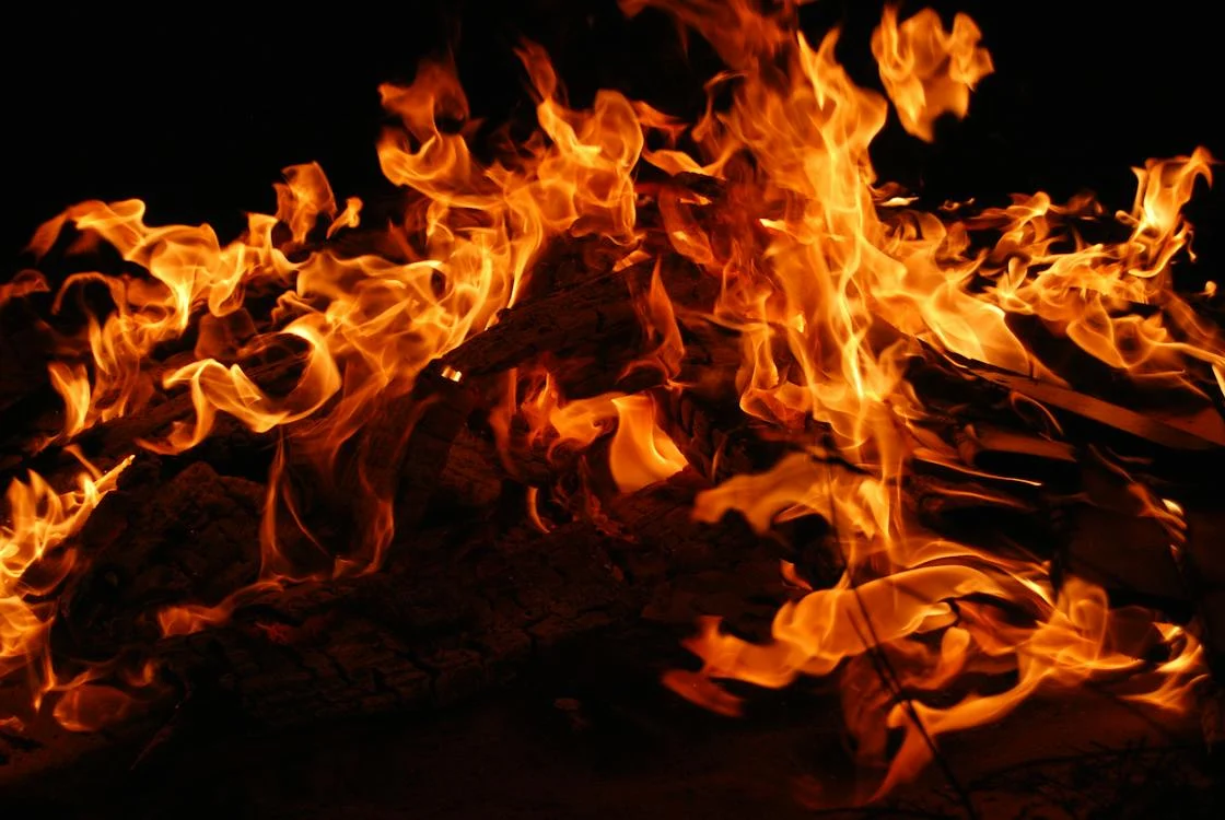burning wood fire, which was present in Madonna’s music video for “Like a Prayer”