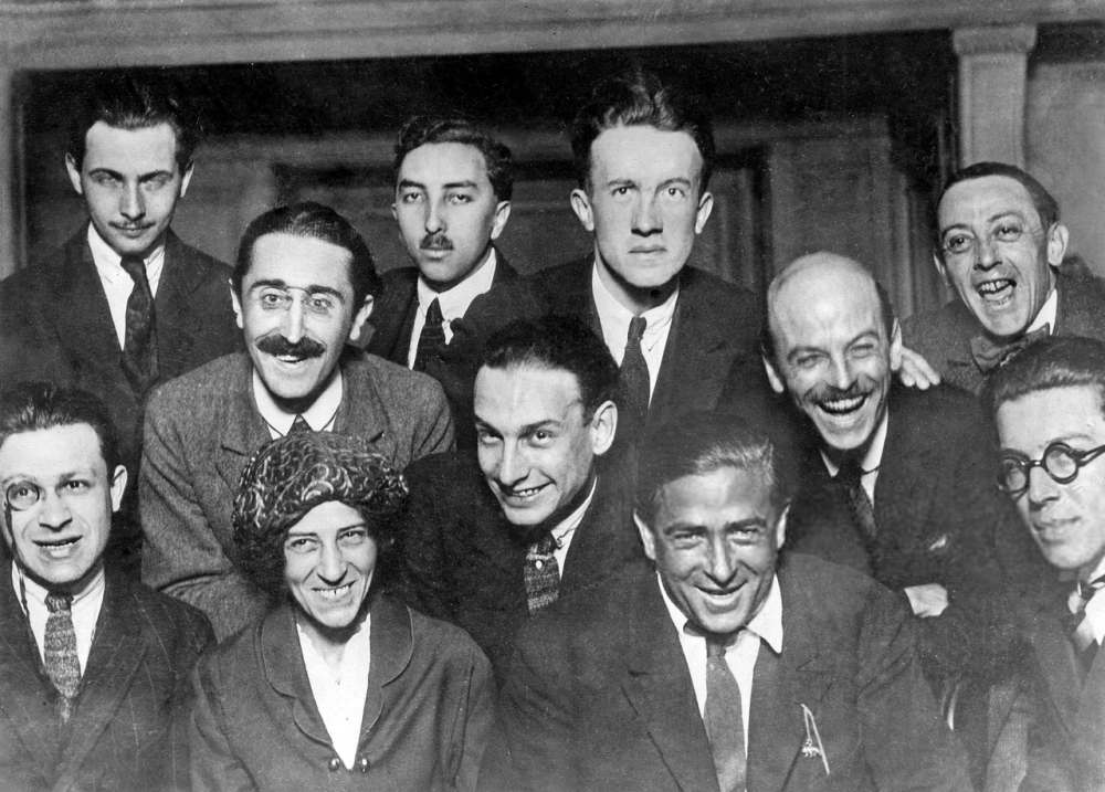 Dada artists, group photograph, 1920, Paris
