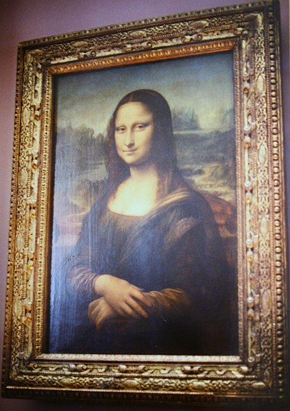 digital copy of the Mona Lisa taken 1993 from the Louvre Museum