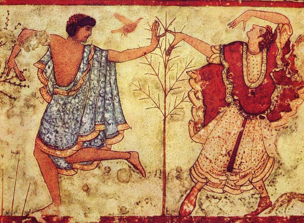 Etruscan dancers in the Tomb of the Triclinium
