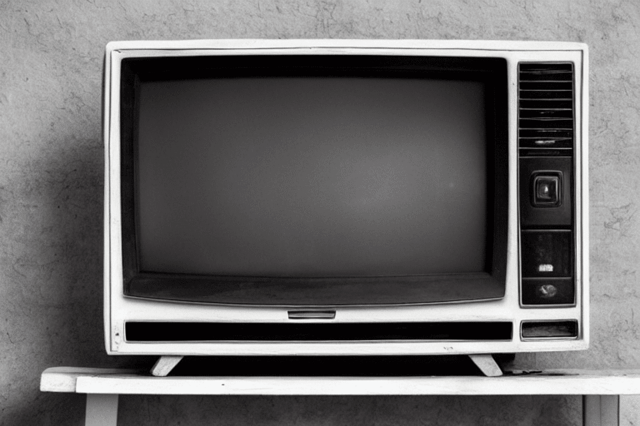 old tv vintage retro television