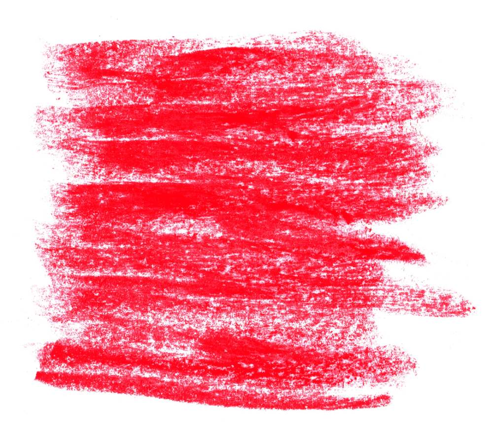 Painted red chalk stripes