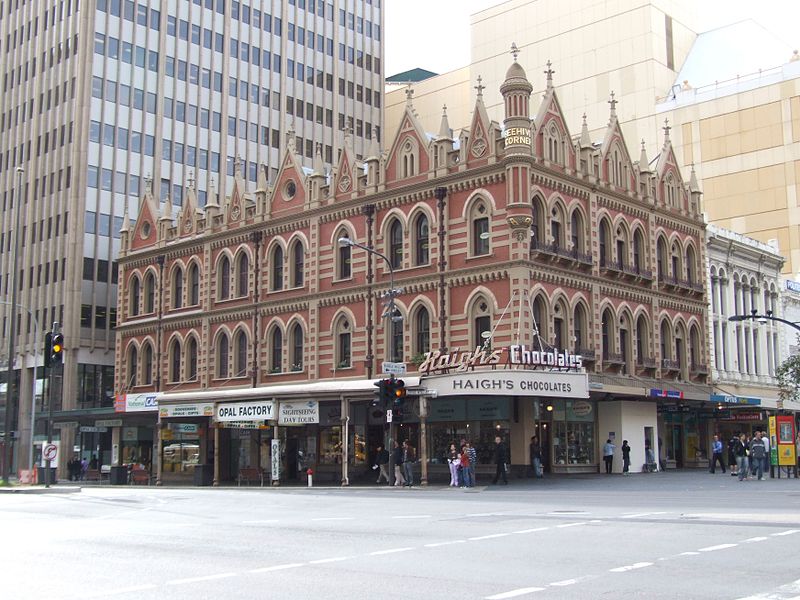 the Beehive Corner Building in Adelaide